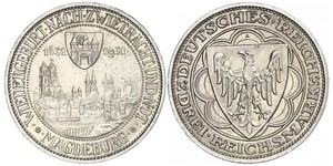 3 Reichsmark République de Weimar (1918-1933) Argent 