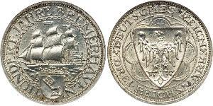 3 Reichsmark République de Weimar (1918-1933) Argent 