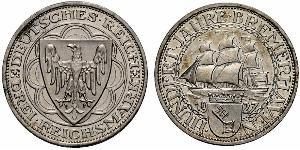 3 Reichsmark République de Weimar (1918-1933) Argent 