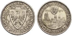 3 Reichsmark République de Weimar (1918-1933) Argent 