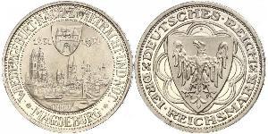 3 Reichsmark République de Weimar (1918-1933) Argent 
