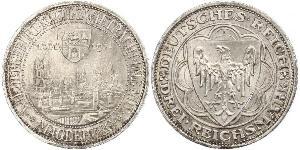 3 Reichsmark République de Weimar (1918-1933) Argent 