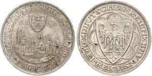 3 Reichsmark République de Weimar (1918-1933) Argent 