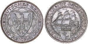 3 Reichsmark République de Weimar (1918-1933) Argent 