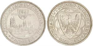 3 Reichsmark République de Weimar (1918-1933) Argent 