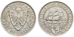 3 Reichsmark République de Weimar (1918-1933) Argent 
