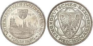 3 Reichsmark République de Weimar (1918-1933) Argent 