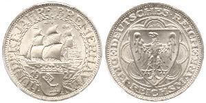 3 Reichsmark République de Weimar (1918-1933) Argent 