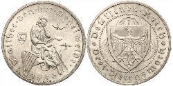 3 Reichsmark République de Weimar (1918-1933) Argent 