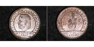 3 Reichsmark Repubblica di Weimar (1918-1933) Argento Paul von Hindenburg