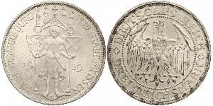 3 Reichsmark República de Weimar (1918-1933) Plata 