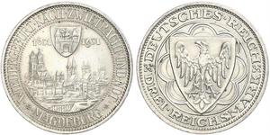 3 Reichsmark Weimarer Republik (1918-1933) Silber 