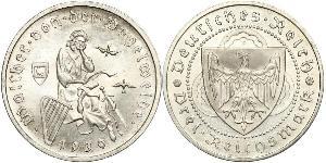 3 Reichsmark Weimarer Republik (1918-1933) Silber 