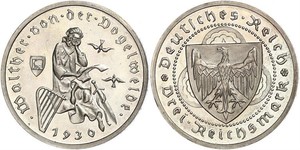 3 Reichsmark Weimarer Republik (1918-1933) Silber 