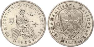 3 Reichsmark Weimarer Republik (1918-1933) Silber 