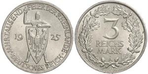 3 Reichsmark Weimar Republic (1918-1933) Silver 