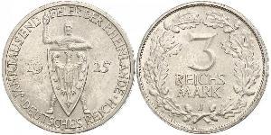 3 Reichsmark Weimar Republic (1918-1933) Silver 