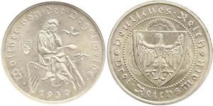 3 Reichsmark Weimar Republic (1918-1933) Silver 
