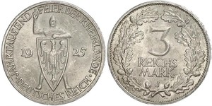 3 Reichsmark Weimar Republic (1918-1933) Silver 
