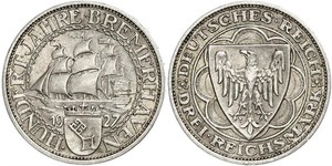 3 Reichsmark Weimar Republic (1918-1933) Silver 