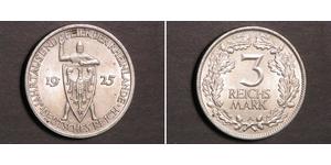 3 Reichsmark Weimar Republic (1918-1933) Silver 