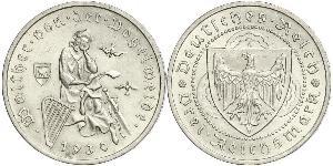 3 Reichsmark Weimar Republic (1918-1933) Silver 