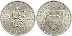 3 Reichsmark Weimar Republic (1918-1933) Silver 