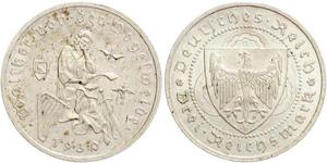 3 Reichsmark Weimar Republic (1918-1933) Silver 