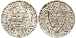 3 Reichsmark Weimar Republic (1918-1933) Silver 