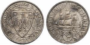 3 Reichsmark Weimar Republic (1918-1933) Silver 