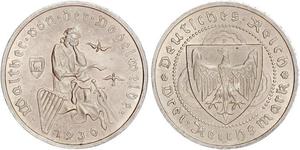 3 Reichsmark Weimar Republic (1918-1933) Silver 
