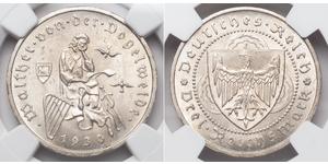 3 Reichsmark Weimar Republic (1918-1933) Silver 