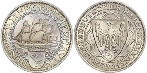 3 Reichsmark Weimar Republic (1918-1933) Silver 