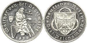 3 Reichsmark Weimar Republic (1918-1933) Silver 
