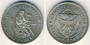 3 Reichsmark Weimar Republic (1918-1933) Silver 