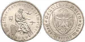 3 Reichsmark Weimar Republic (1918-1933) Silver 