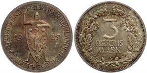 3 Reichsmark Weimar Republic (1918-1933) Silver 