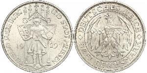 3 Reichsmark Веймарська республіка (1918-1933) Срібло 