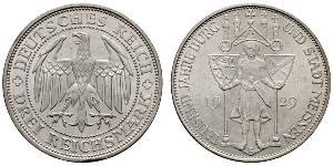 3 Reichsmark Веймарська республіка (1918-1933) Срібло 