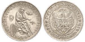 3 Reichsmark 魏瑪共和國 (1919 - 1933) 銀 