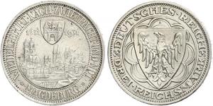 3 Reichsmark 魏瑪共和國 (1919 - 1933) 銀 
