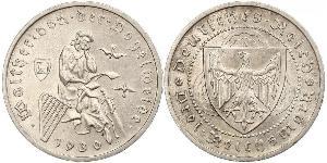 3 Reichsmark 魏瑪共和國 (1919 - 1933) 銀 