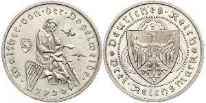 3 Reichsmark 魏瑪共和國 (1919 - 1933) 銀 
