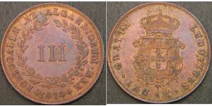 3 Reis Reino de Portugal (1139-1910) Cobre 