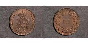 3 Reis Kingdom of Portugal (1139-1910) Copper 