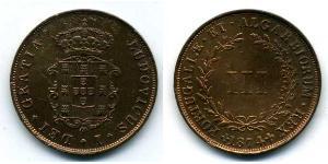 3 Reis Kingdom of Portugal (1139-1910) Kupfer 