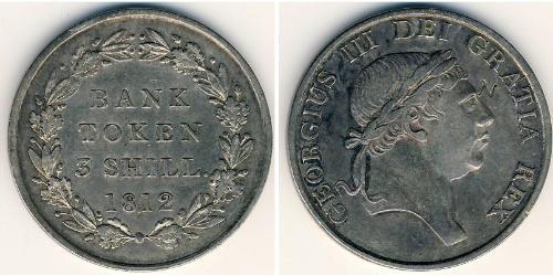 3 Shilling Reino Unido Plata Jorge III (1738-1820)