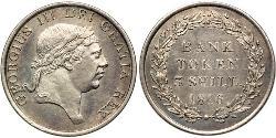3 Shilling Vereinigtes Königreich von Großbritannien und Irland (1801-1922) Silber Georg III (1738-1820)