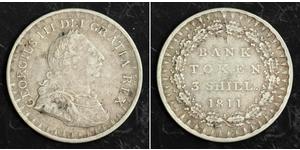 3 Shilling Vereinigtes Königreich von Großbritannien und Irland (1801-1922) Silber Georg III (1738-1820)