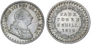 3 Shilling Vereinigtes Königreich von Großbritannien und Irland (1801-1922) Silber Georg III (1738-1820)